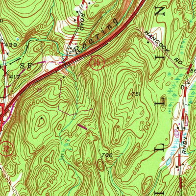 United States Geological Survey Stafford Springs, CT (1952, 24000-Scale) digital map