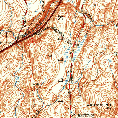 United States Geological Survey Stafford Springs, CT (1952, 31680-Scale) digital map