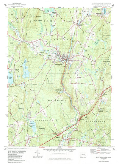United States Geological Survey Stafford Springs, CT (1983, 24000-Scale) digital map