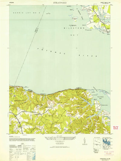 United States Geological Survey Stafford, VA (1952, 24000-Scale) digital map