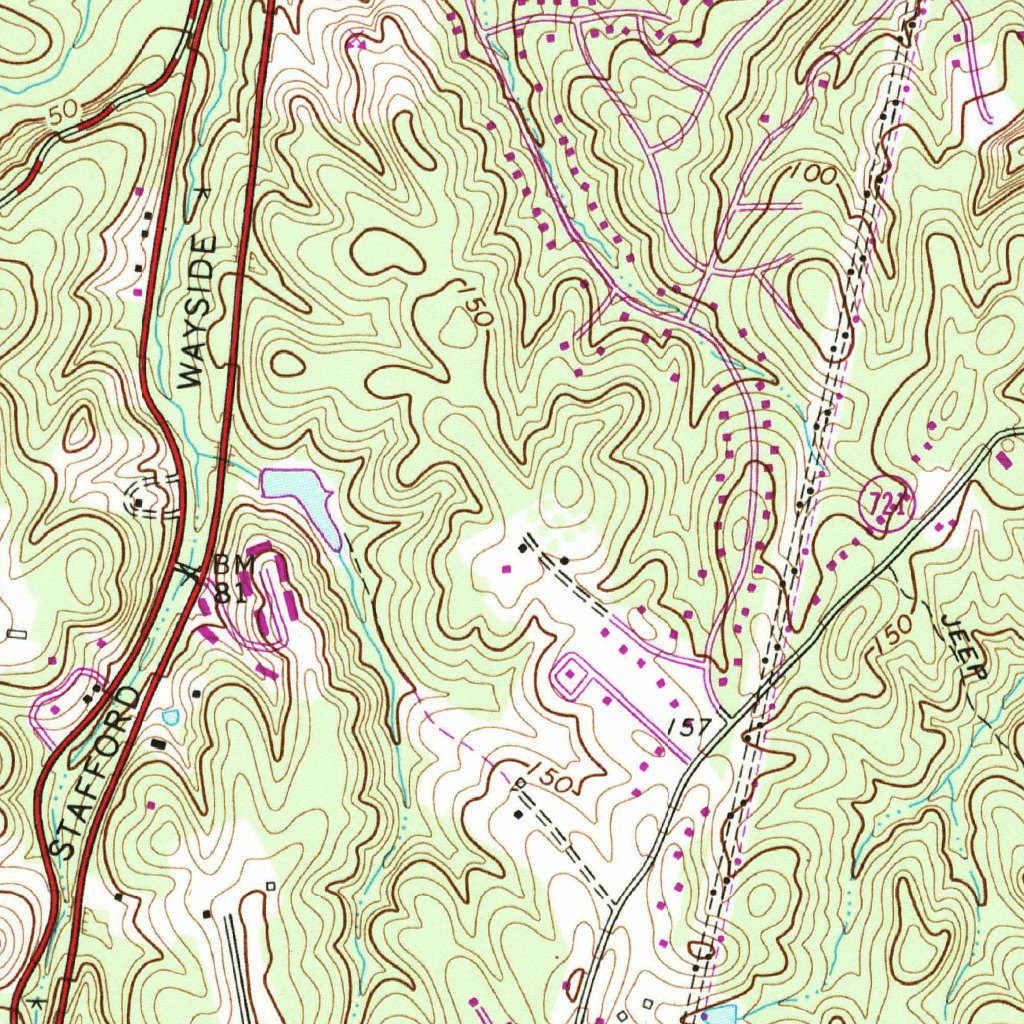 Stafford, VA (1966, 24000-Scale) Map by United States Geological Survey ...