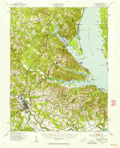 United States Geological Survey Stafford, VA-MD (1926, 62500-Scale) digital map