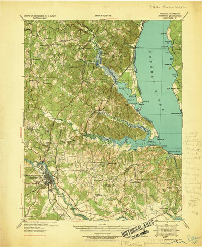 United States Geological Survey Stafford, VA-MD (1931, 62500-Scale) digital map