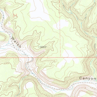 United States Geological Survey Stage Canyon, CO (1972, 24000-Scale) digital map