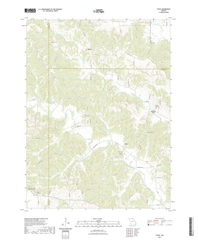 United States Geological Survey Stahl, MO (2021, 24000-Scale) digital map