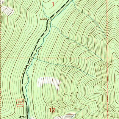United States Geological Survey Stahl Peak, MT (1997, 24000-Scale) digital map
