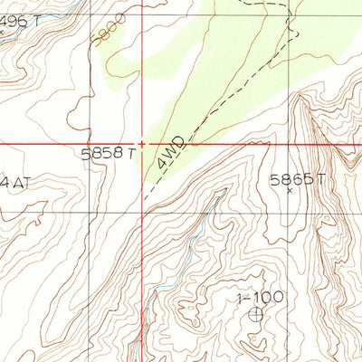 United States Geological Survey Stair Canyon, UT (1988, 24000-Scale) digital map