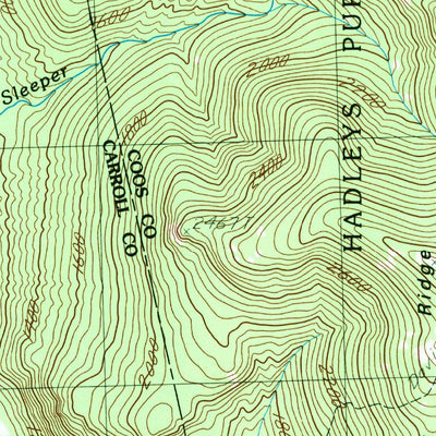 United States Geological Survey Stairs Mountain, NH (1987, 24000-Scale) digital map