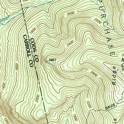 United States Geological Survey Stairs Mountain, NH (1995, 24000-Scale) digital map