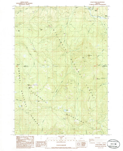 United States Geological Survey Staley Ridge, OR (1986, 24000-Scale) digital map