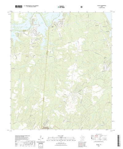 United States Geological Survey Staley, TX (2022, 24000-Scale) digital map