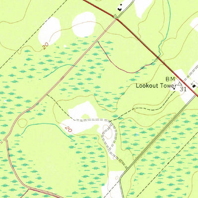 United States Geological Survey Stallsville, SC (1957, 24000-Scale) digital map
