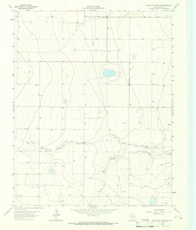 United States Geological Survey Stallwitz Lake NE, TX (1965, 24000-Scale) digital map