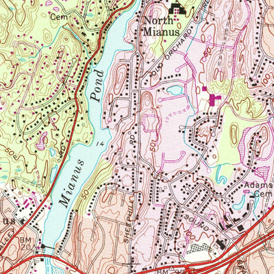 United States Geological Survey Stamford, CT (1987, 24000-Scale) digital map