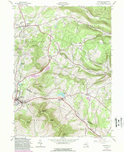 United States Geological Survey Stamford, NY (1945, 24000-Scale) digital map