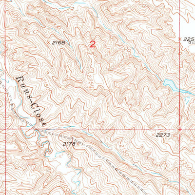 United States Geological Survey Stamford SE, SD (1951, 24000-Scale) digital map
