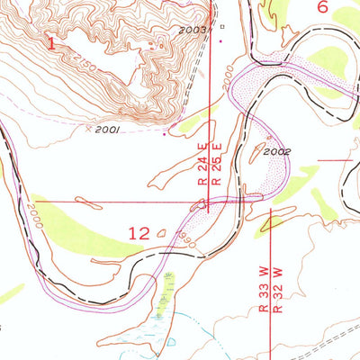 United States Geological Survey Stamford SW, SD (1951, 24000-Scale) digital map