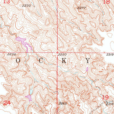United States Geological Survey Stamford SW, SD (1951, 24000-Scale) digital map