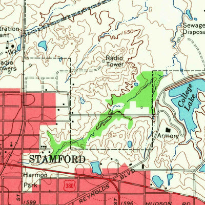 United States Geological Survey Stamford, TX (1965, 24000-Scale) digital map