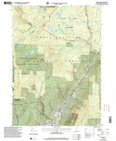 United States Geological Survey Stamford, VT (1997, 24000-Scale) digital map