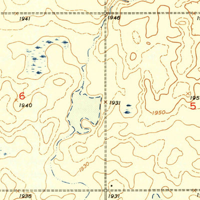 United States Geological Survey Stampede, ND (1948, 24000-Scale) digital map