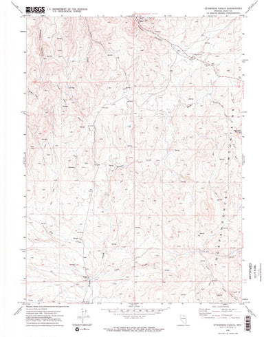 United States Geological Survey Stampede Ranch, NV (1970, 24000-Scale) digital map