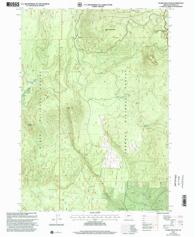 United States Geological Survey Stams Mountain, OR (1999, 24000-Scale) digital map