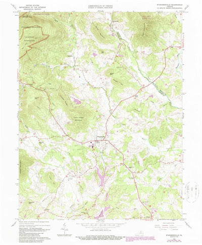United States Geological Survey Stanardsville, VA (1964, 24000-Scale) digital map