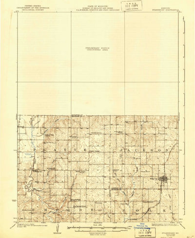 United States Geological Survey Stanberry, MO (1925, 62500-Scale) digital map