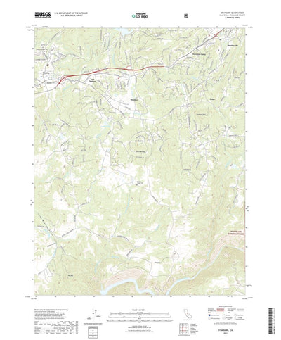 United States Geological Survey Standard, CA (2021, 24000-Scale) digital map