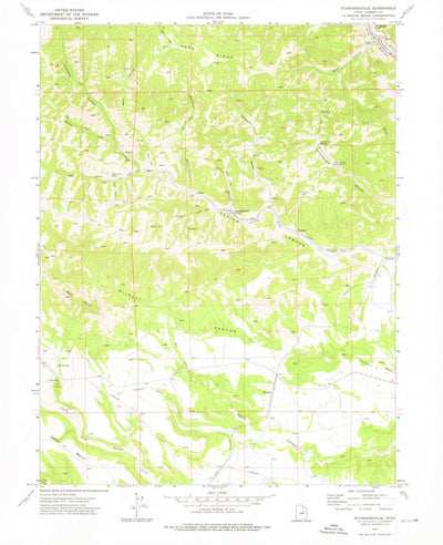 United States Geological Survey Standardville, UT (1972, 24000-Scale) digital map