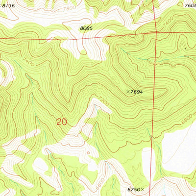 United States Geological Survey Standardville, UT (1972, 24000-Scale) digital map
