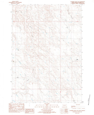 United States Geological Survey Standing Butte SW, SD (1983, 24000-Scale) digital map