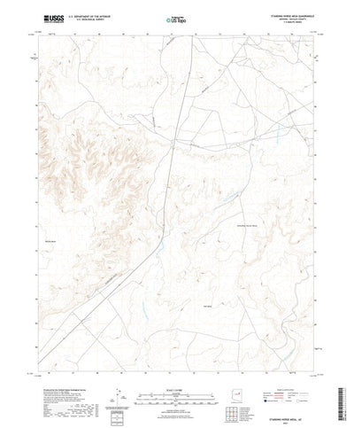 United States Geological Survey Standing Horse Mesa, AZ (2021, 24000-Scale) digital map