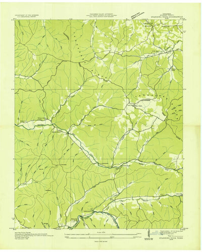 United States Geological Survey Standing Rock, TN (1936, 24000-Scale) digital map