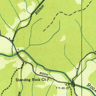 United States Geological Survey Standing Rock, TN (1936, 24000-Scale) digital map