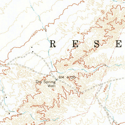 United States Geological Survey Standing Rocks, AZ (1969, 24000-Scale) digital map