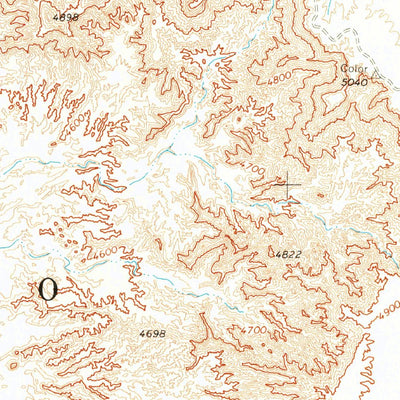 United States Geological Survey Standing Rocks, AZ (1969, 24000-Scale) digital map