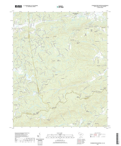 United States Geological Survey Standingstone Mountain, SC (2020, 24000-Scale) digital map