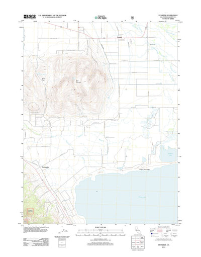 United States Geological Survey Standish, CA (2012, 24000-Scale) digital map