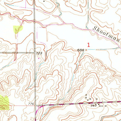 United States Geological Survey Standish, MO (1951, 24000-Scale) digital map