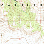 United States Geological Survey Standrod, UT-ID (1990, 24000-Scale) digital map