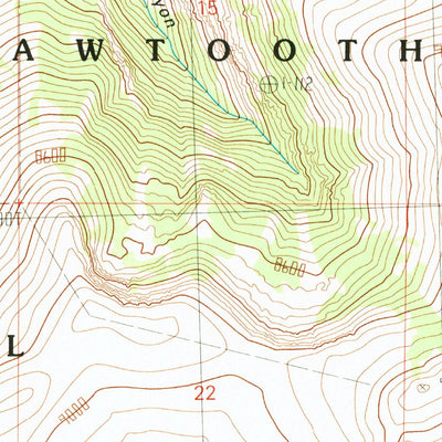 United States Geological Survey Standrod, UT-ID (1990, 24000-Scale) digital map