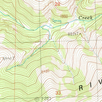 United States Geological Survey Standrod, UT-ID (1990, 24000-Scale) digital map