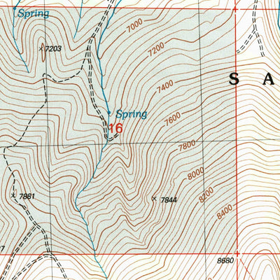 United States Geological Survey Standrod, UT-ID (2001, 24000-Scale) digital map