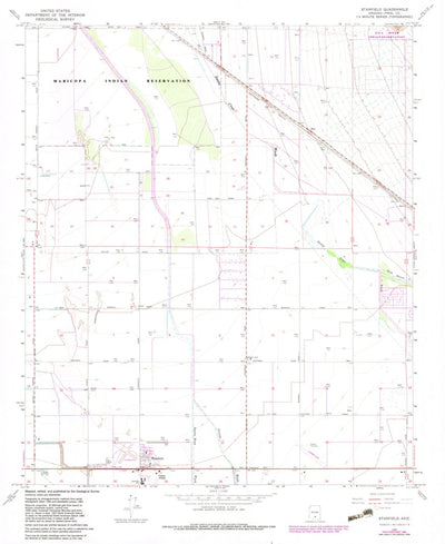 United States Geological Survey Stanfield, AZ (1965, 24000-Scale) digital map