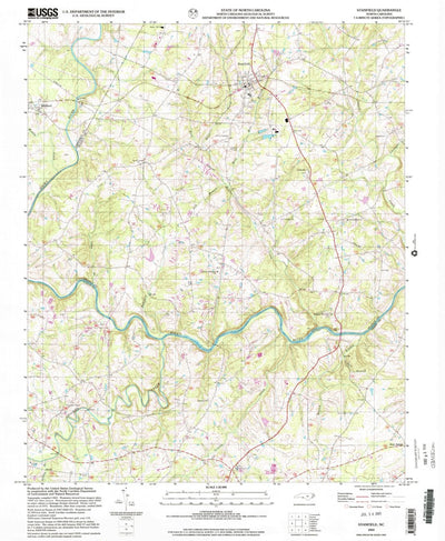 United States Geological Survey Stanfield, NC (2002, 24000-Scale) digital map