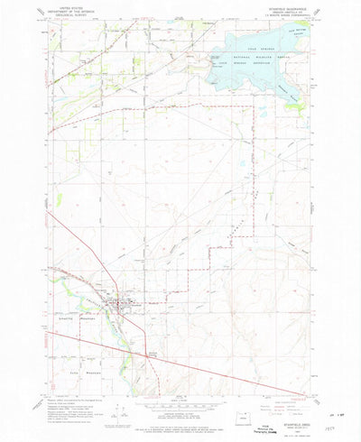 United States Geological Survey Stanfield, OR (1962, 24000-Scale) digital map