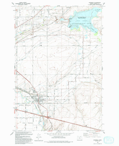 United States Geological Survey Stanfield, OR (1993, 24000-Scale) digital map