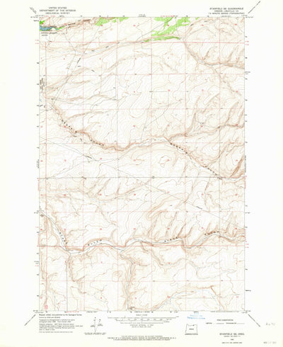 United States Geological Survey Stanfield SE, OR (1962, 24000-Scale) digital map